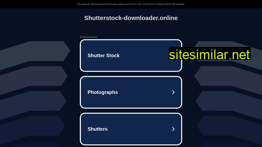 Shutterstock-downloader similar sites