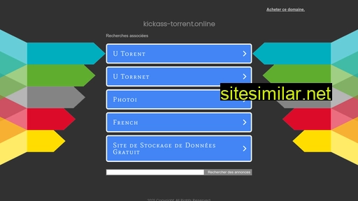 Kickass-torrent similar sites