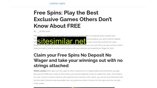 100free-spins.org alternative sites