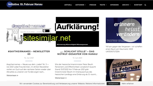 19feb-hanau.org alternative sites