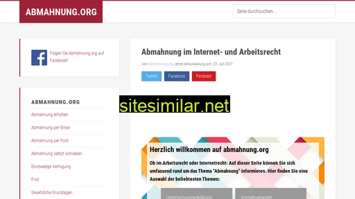 abmahnung.org alternative sites