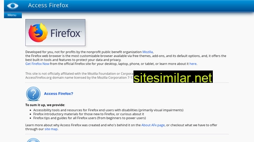 Accessfirefox similar sites