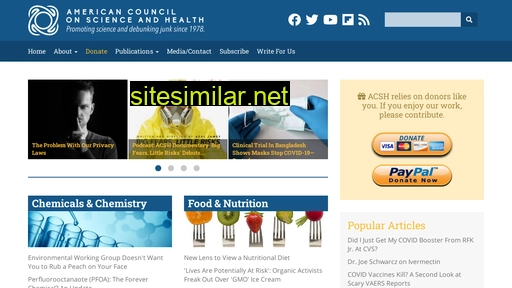 acsh.org alternative sites