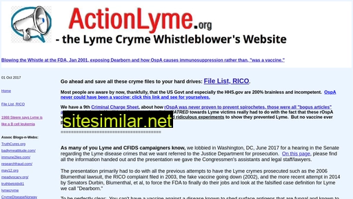 actionlyme.org alternative sites