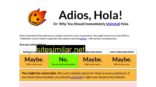 adios-hola.org alternative sites