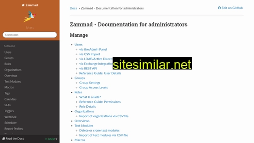 Admin-docs similar sites