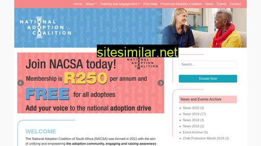 adoptioncoalitionsa.org alternative sites