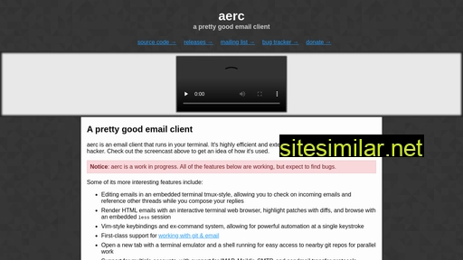Aerc-mail similar sites
