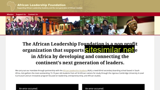 africanleadershipfoundation.org alternative sites