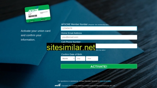 Afscmecard similar sites