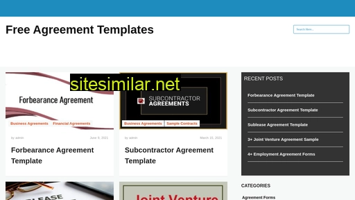 Agreementstemplates similar sites