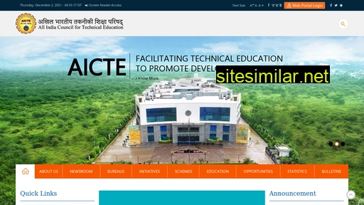 aicte-india.org alternative sites