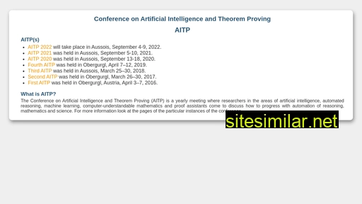 Aitp-conference similar sites