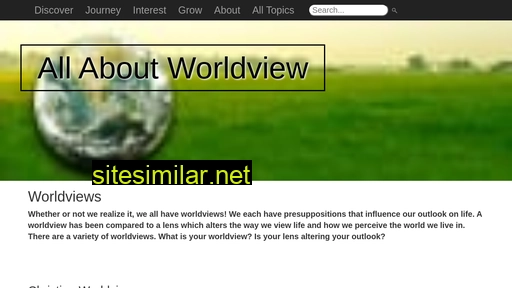 Allaboutworldview similar sites