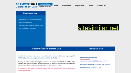 ammse-conf.org alternative sites