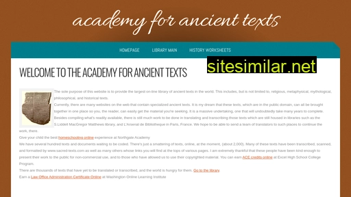 ancienttexts.org alternative sites