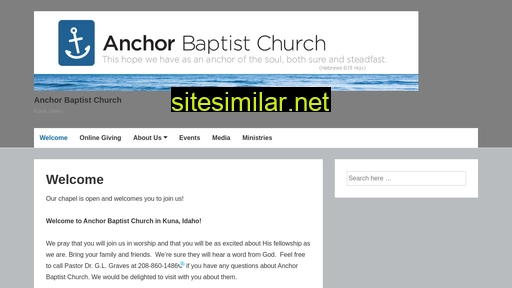 anchorbaptistchurchkuna.org alternative sites