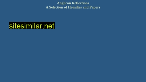 anglicanreflections.org alternative sites