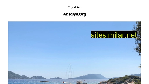 Antalya similar sites