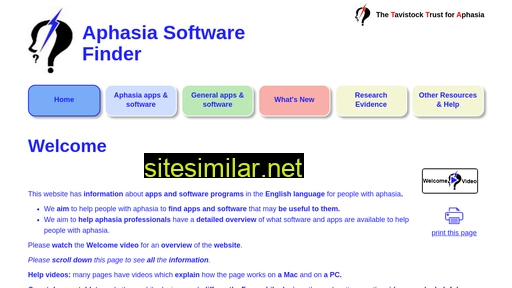 aphasiasoftwarefinder.org alternative sites