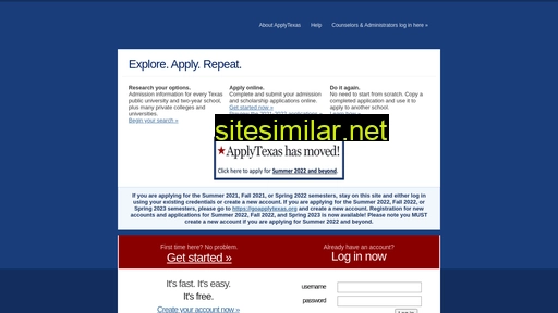 applytexas.org alternative sites