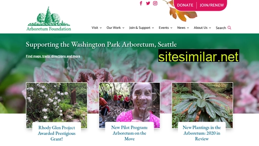 arboretumfoundation.org alternative sites