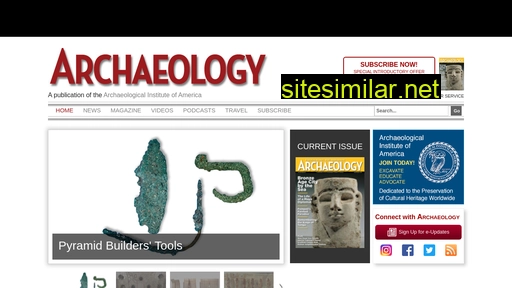 archaeology.org alternative sites