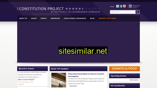 archive.constitutionproject.org alternative sites