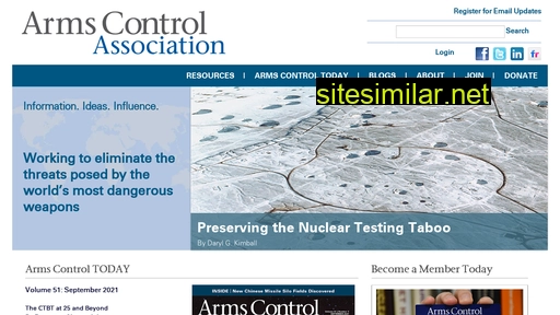 armscontrol.org alternative sites