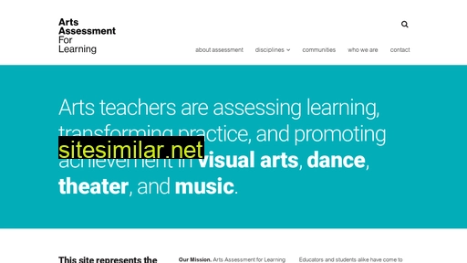 artsassessmentforlearning.org alternative sites