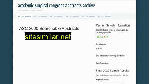 Asc-abstracts similar sites