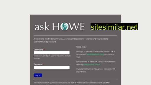 askhowe.perkins.org alternative sites
