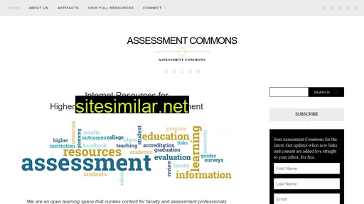 assessmentcommons.org alternative sites