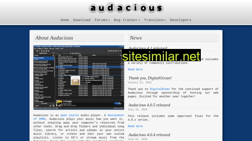audacious-media-player.org alternative sites