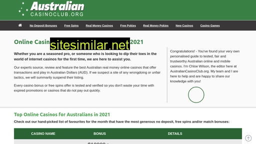 australiancasinoclub.org alternative sites