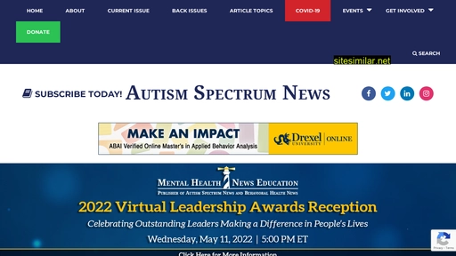 autismspectrumnews.org alternative sites