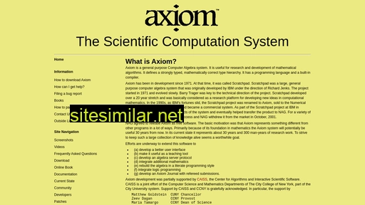 axiom-developer.org alternative sites