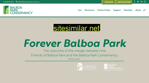 balboaparkconservancy.org alternative sites