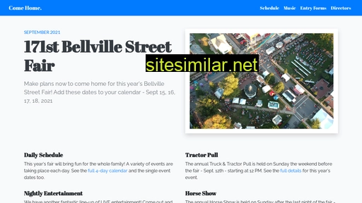 bellvillestreetfair.org alternative sites