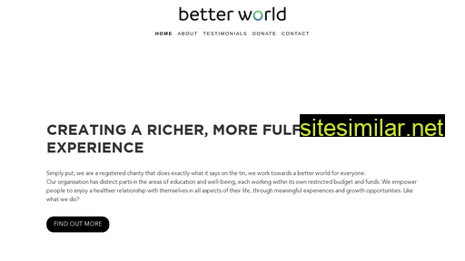 betterworldcharity.org alternative sites