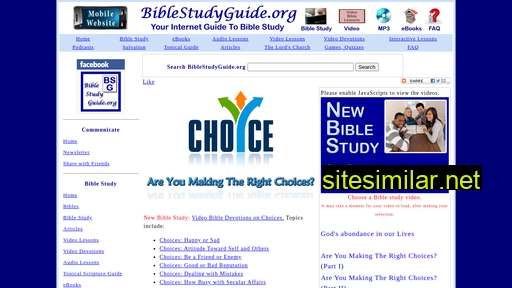 Biblestudyguide similar sites