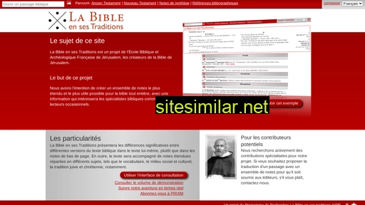 Bibletraditions similar sites