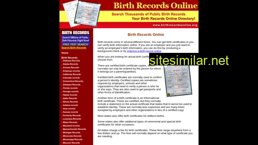 Birthrecordsonline similar sites