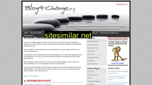 Blog4change similar sites