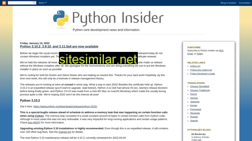 blog.python.org alternative sites
