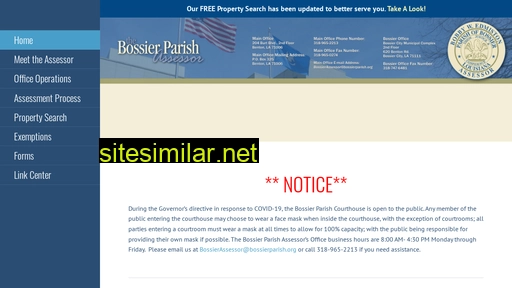 bossierparishassessor.org alternative sites