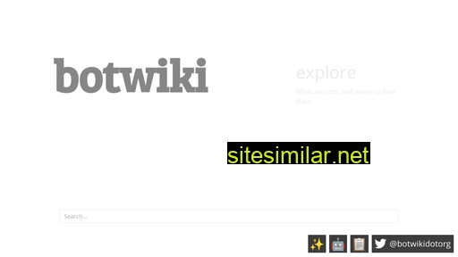 Botwiki similar sites