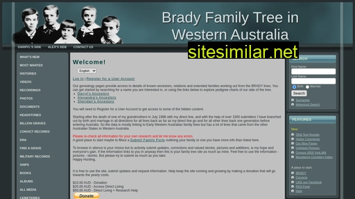 Bradyfamilytree similar sites