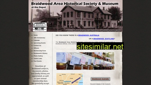 braidwoodhistoricalsociety.org alternative sites