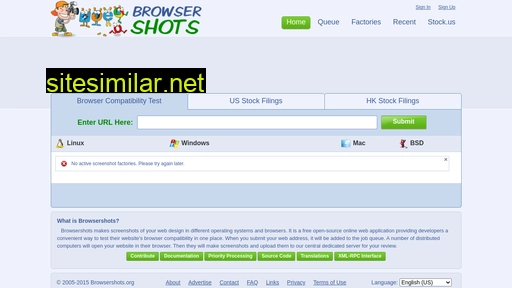 Browsershots similar sites